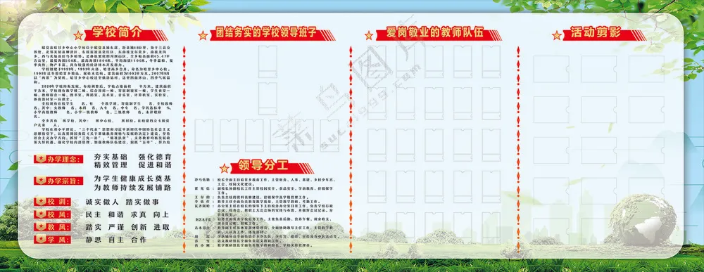 学校的展板