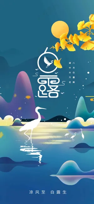 白露节气传统活动海报