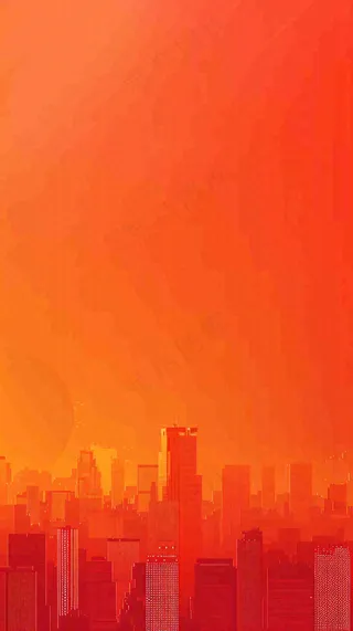 地产楼盘城市剪影背景