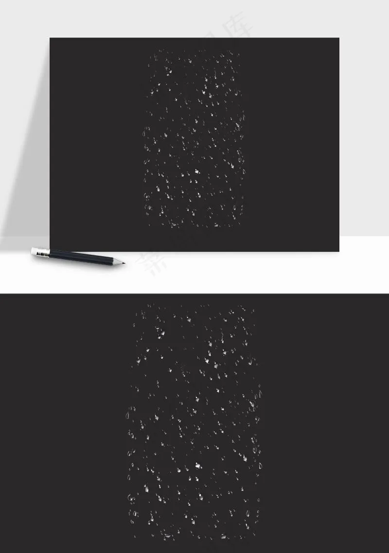 雨水雨滴水珠下雨元素png免抠