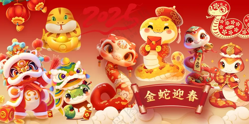 2025年新年除夕春节海报 (5)