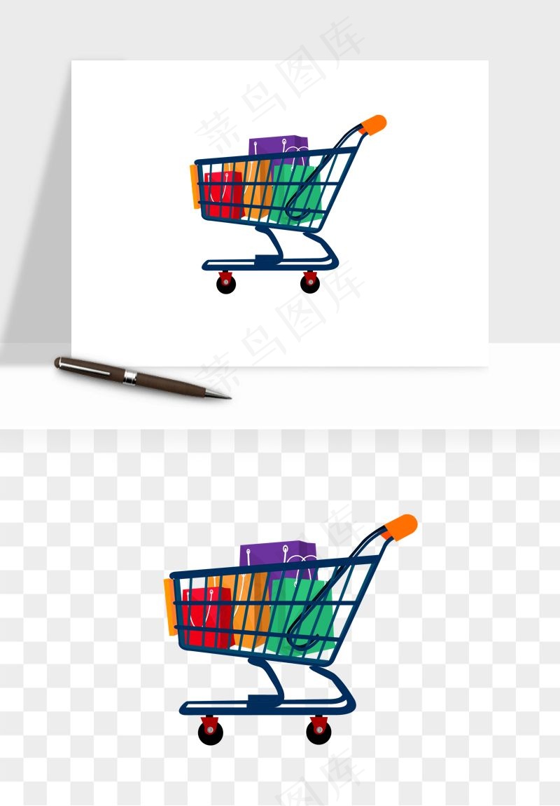 购物车购物篮png免抠图