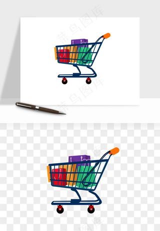 购物车购物篮png免抠图