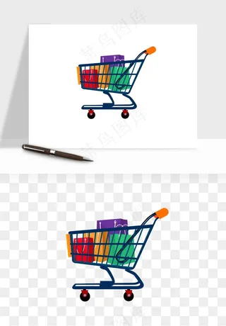 购物车购物篮png免抠图