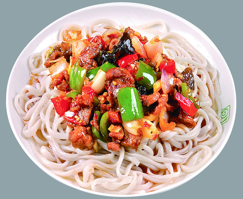 杂酱荞麦面美食图片