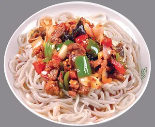 杂酱荞麦面美食图片