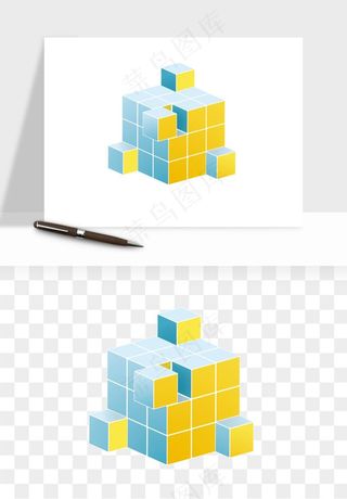 游戏魔方玩具png免抠