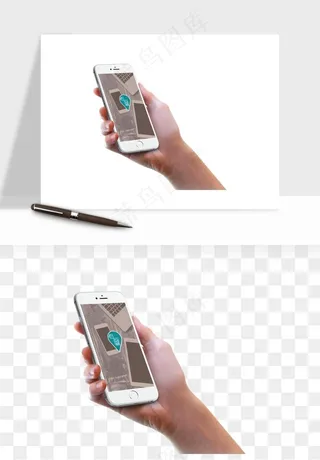 手拿手机素材png免抠