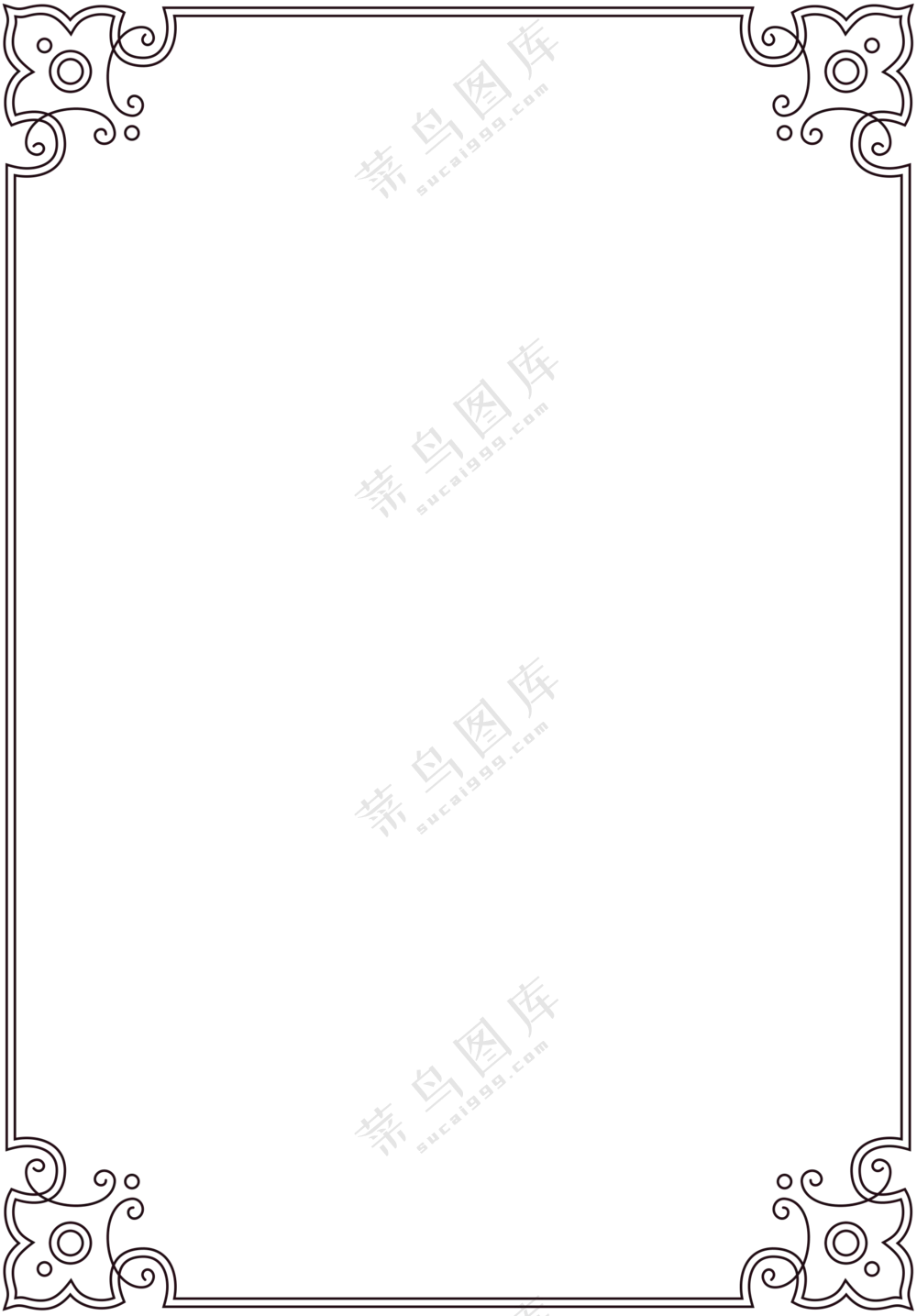 欧式花纹边框元素 (5)