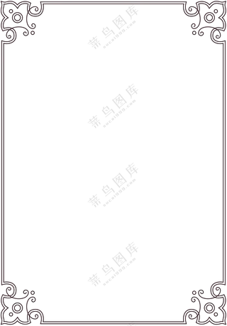 欧式花纹边框元素 (5)