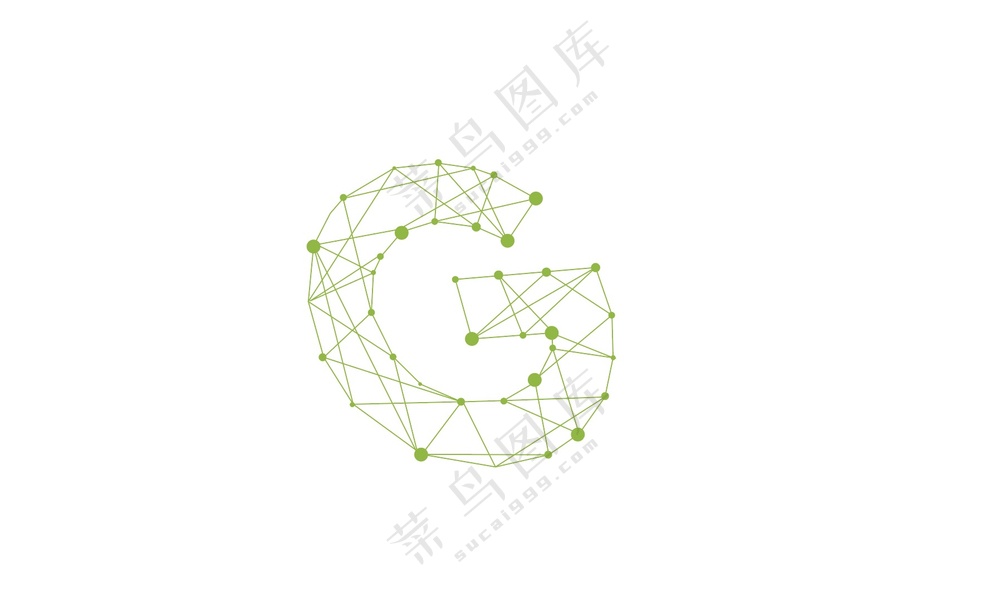 科技线条字母G