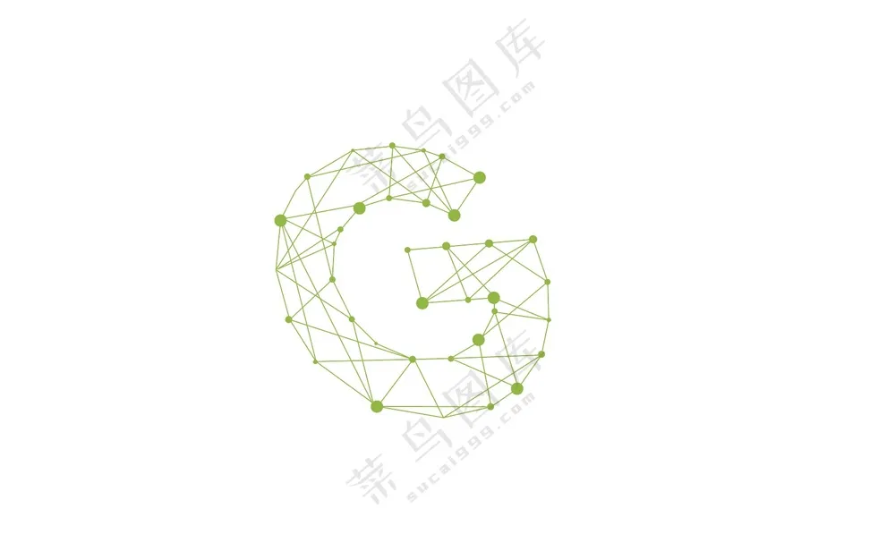 科技线条字母G