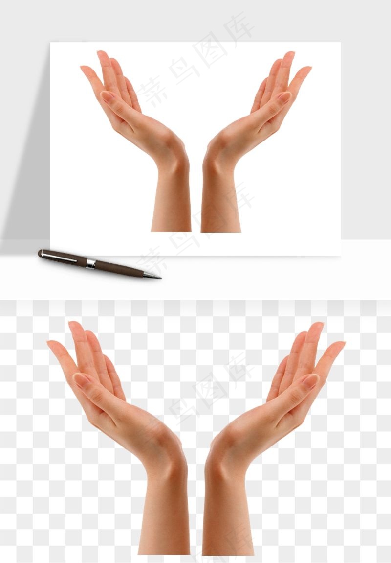 手势手部动作手指png免抠