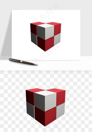 游戏魔方玩具png免抠