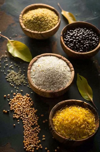 世界粮食日谷物米饭稻谷小麦摄影图