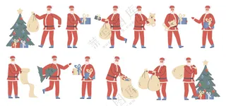 卡通圣诞老人