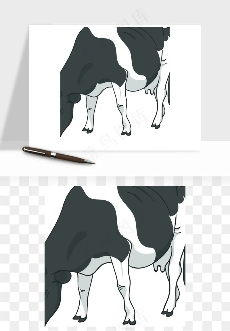奶牛矢量