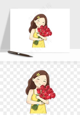 手绘女神女王妇女png免抠