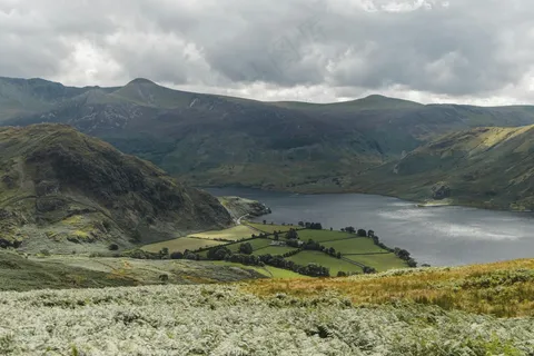 湖光山色宁静景·自然田园风·蓝绿清新色·旅游壁纸照