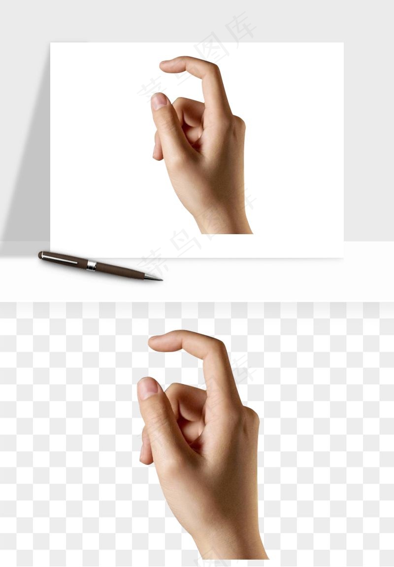 手势手部动作手指png免抠