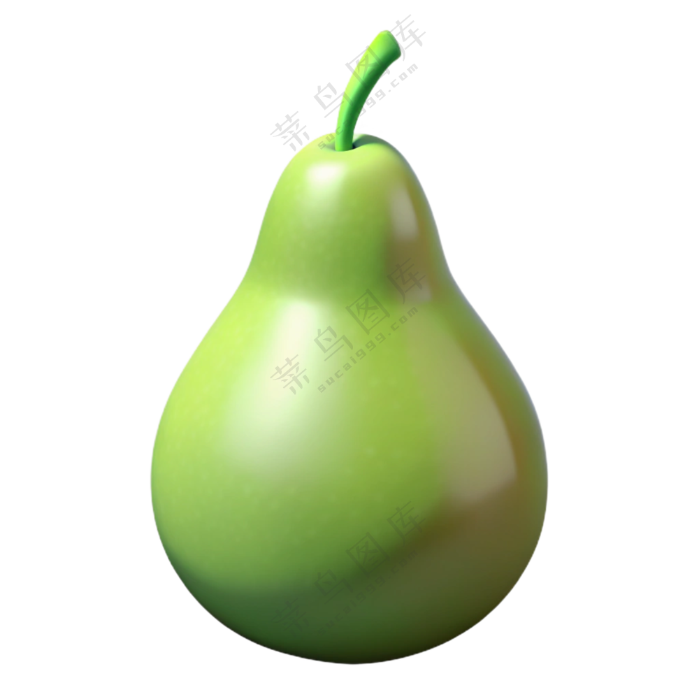 水果立体3D美味大鸭梨