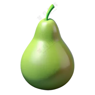 水果立体3D美味大鸭梨