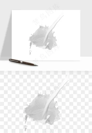 飞溅的牛奶牛奶杯元素png免抠