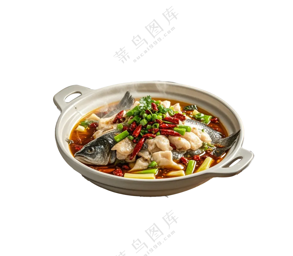 川菜 酸菜鱼 水煮鱼 酸菜 鱼 辣鱼免抠