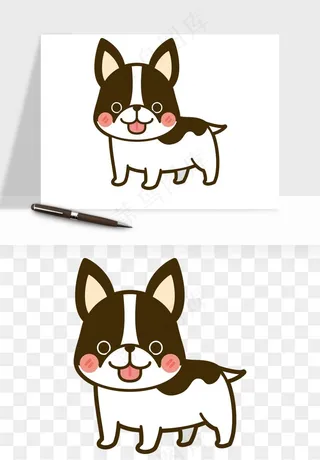 卡通狗狗猫咪png免抠