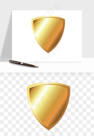 盾牌护盾认证品质徽章png免抠