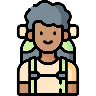 男生背包客 旅行 Backpacker 线性彩色图标