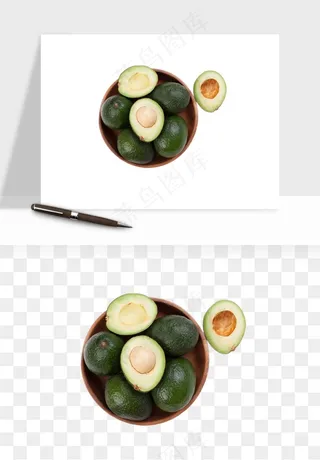 牛油果水果png免抠