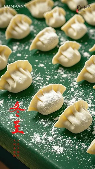 冬至节气简约唯美大气节日海报