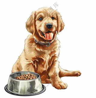 可爱小狗萌宠宠物狗粮动物免抠