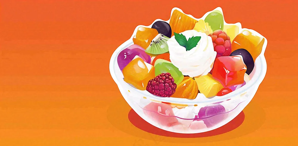 夏日饮品饮料清凉背景