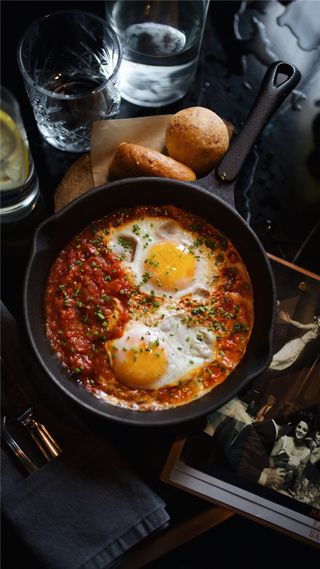 鸡蛋番茄拌饭图片