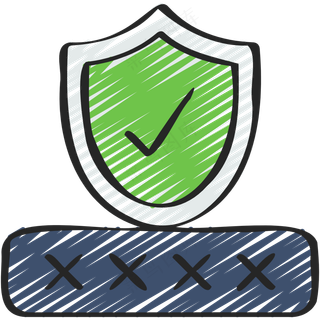 财务安全保障 铅笔手绘图标icon