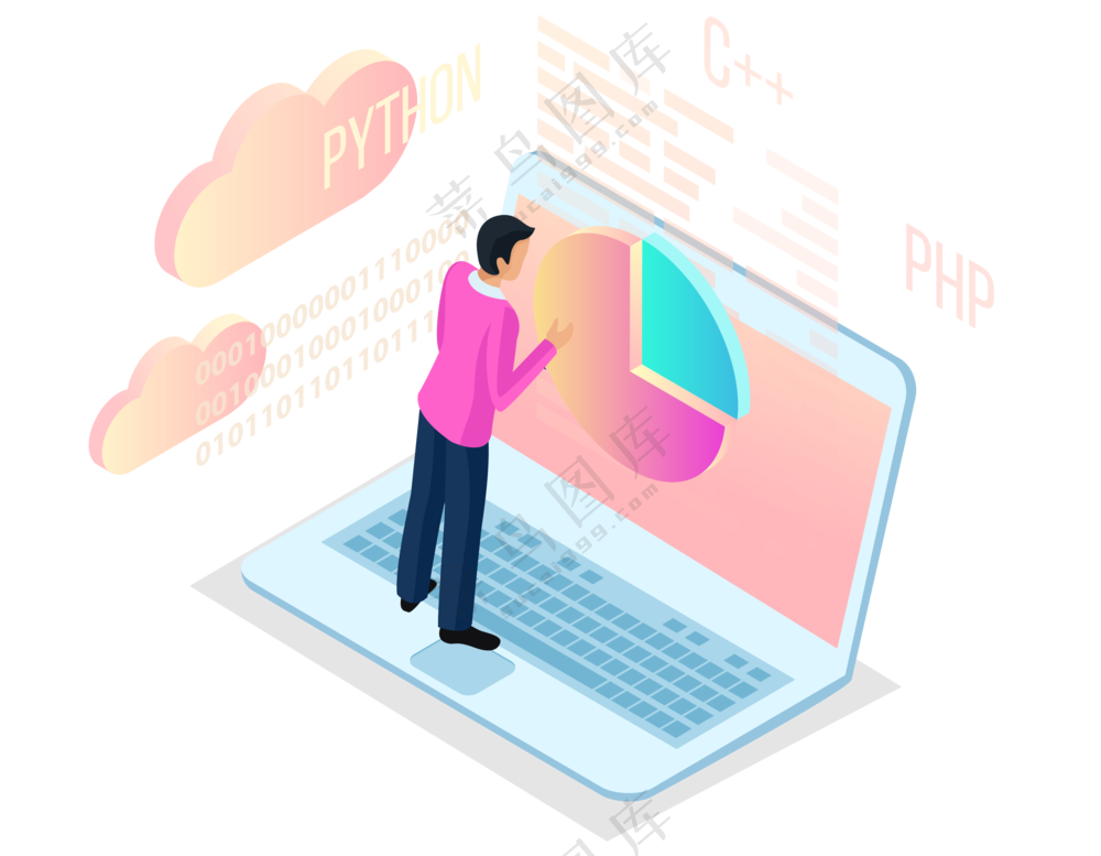 互联网数据分析信息图标素材 (7)
