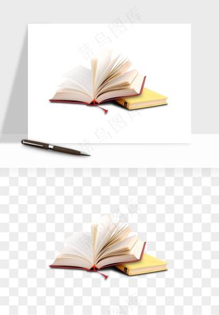 翻开书籍打开书本png免抠