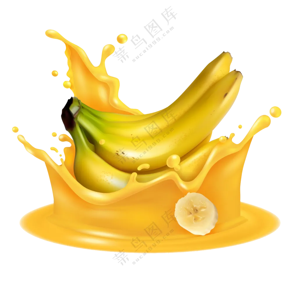 果酱飞溅的香蕉素材 (4)