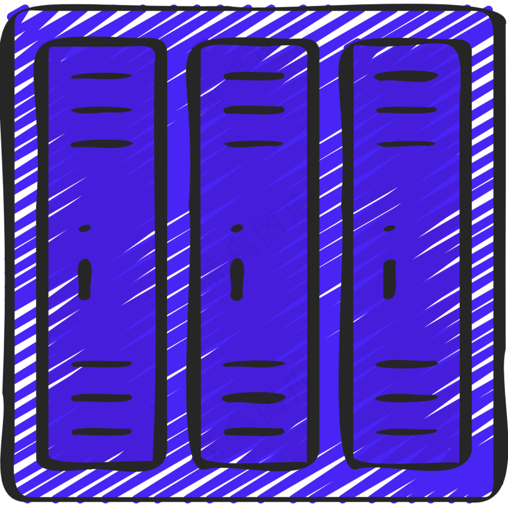 保险箱 铅笔手绘图标icon