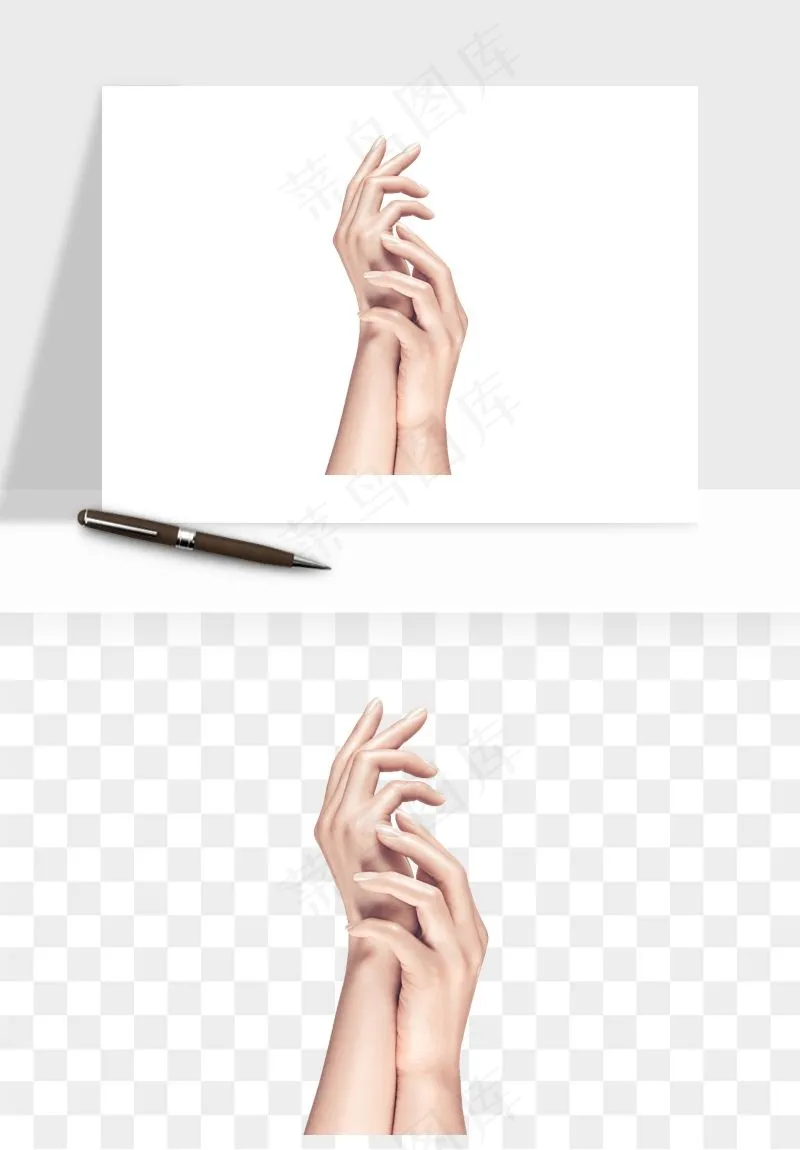 手势手部动作手指png免抠