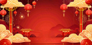 国庆节红色节日庆祝诞辰插画背景