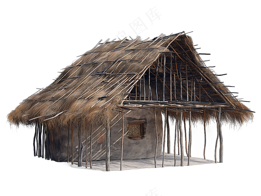 png免抠古代木构临时建筑