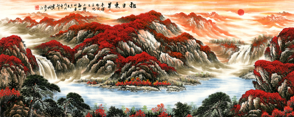 鸿运当头喷绘原图