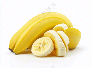 黄香蕉水果成熟摄影图