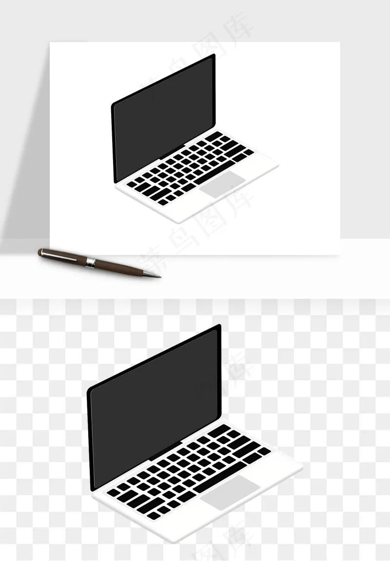 电脑笔记本平板png免抠
