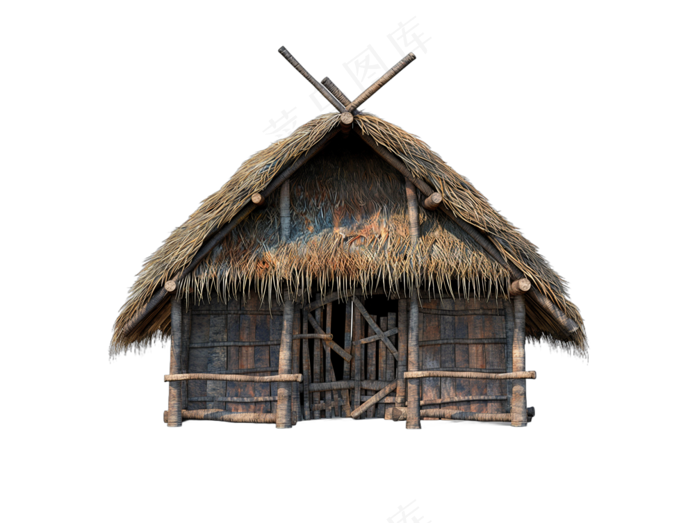 png免抠古代木构临时建筑