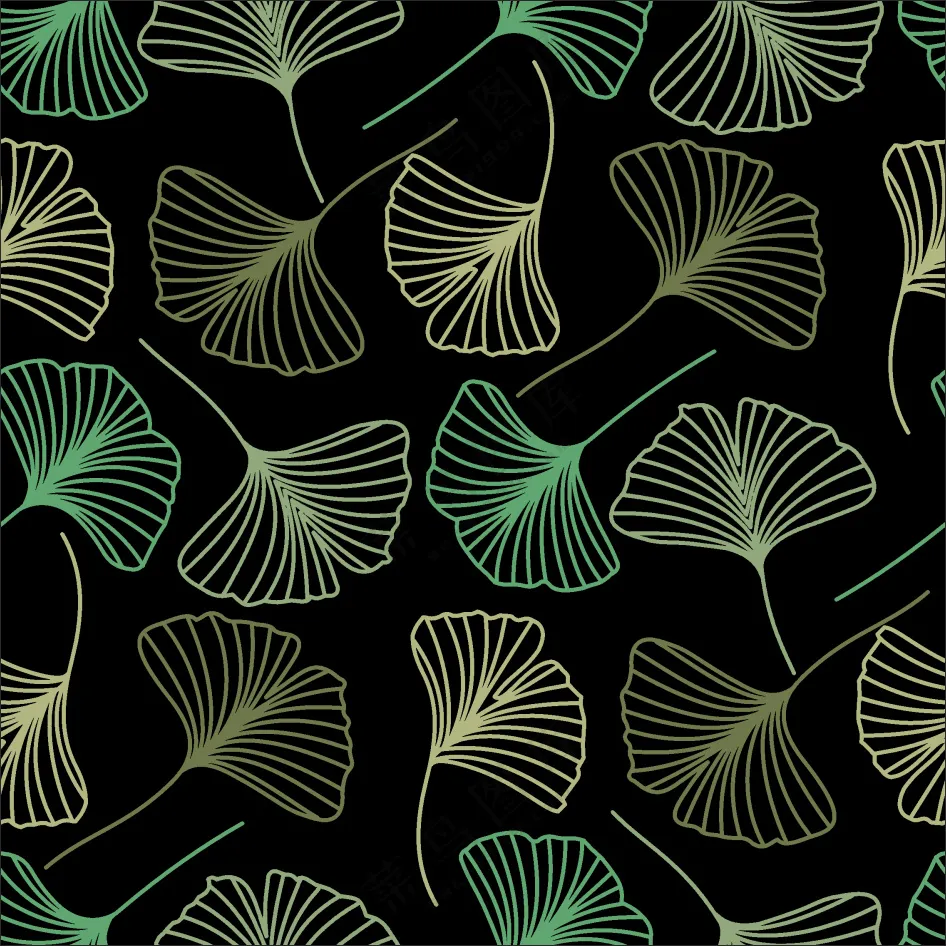 连续数码印花面料图案