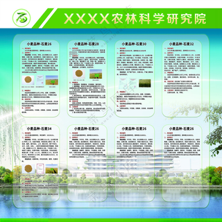 农业宣传灯箱  介绍风景图